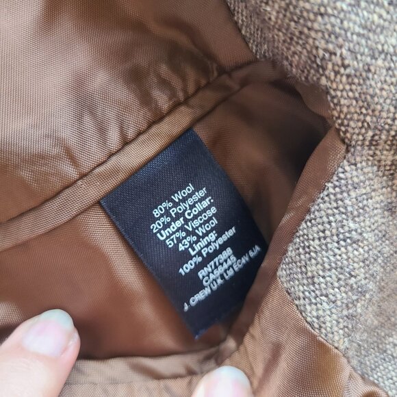 J. Crew Factory Brown Wool Thompson Blazer Men's Size 42L Style# F4386 - Picture 4 of 6